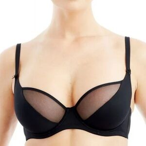 Addictive Black Mesh Underwire Bra – Size 30G – NWT